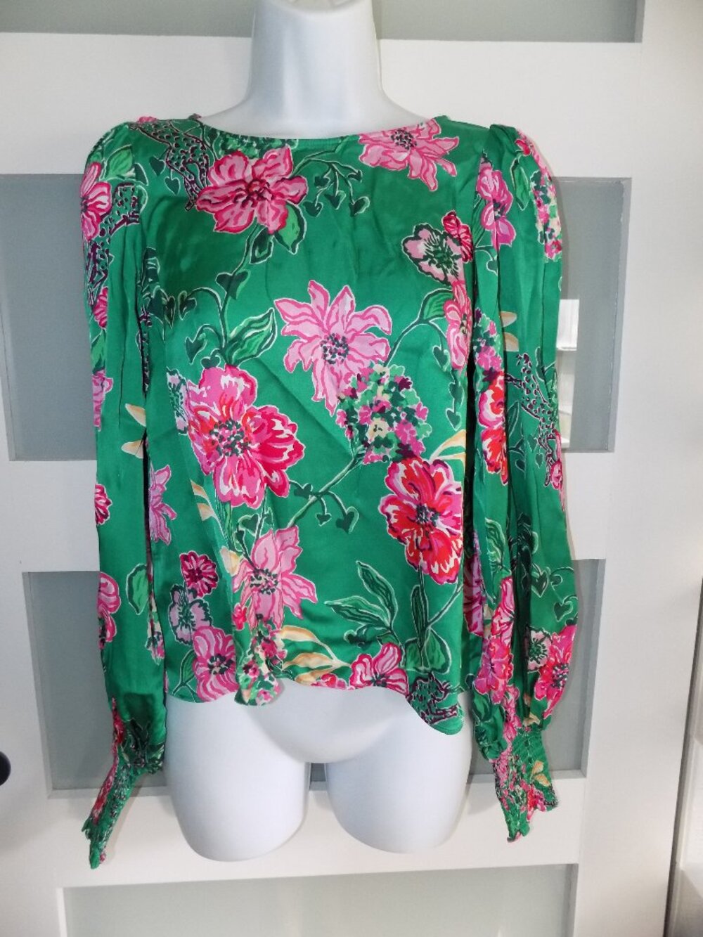 Lilly Pulitzer Alfreda Multi Safari Sanctuary LS Top Size 2 Women's NEW